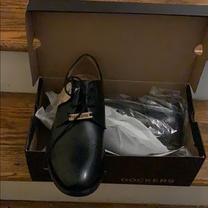 NEW!!! Dockers Cap-toe Black leather, Sz 11(Men’s)